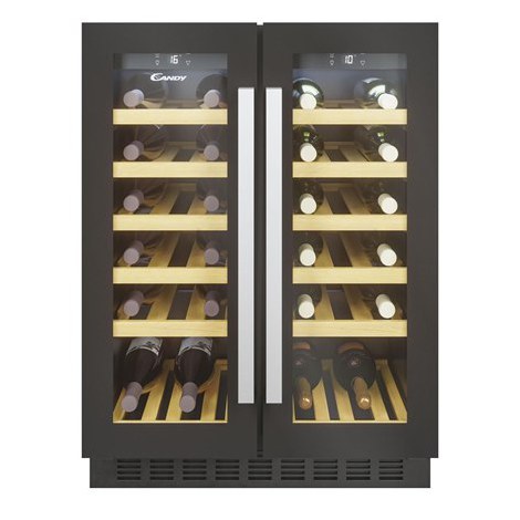 Candy | Wine Cooler | CCVB 60D/1 | Energy efficiency class G | Built-in | Bottles capacity 38 | Cooling type | Black - 2